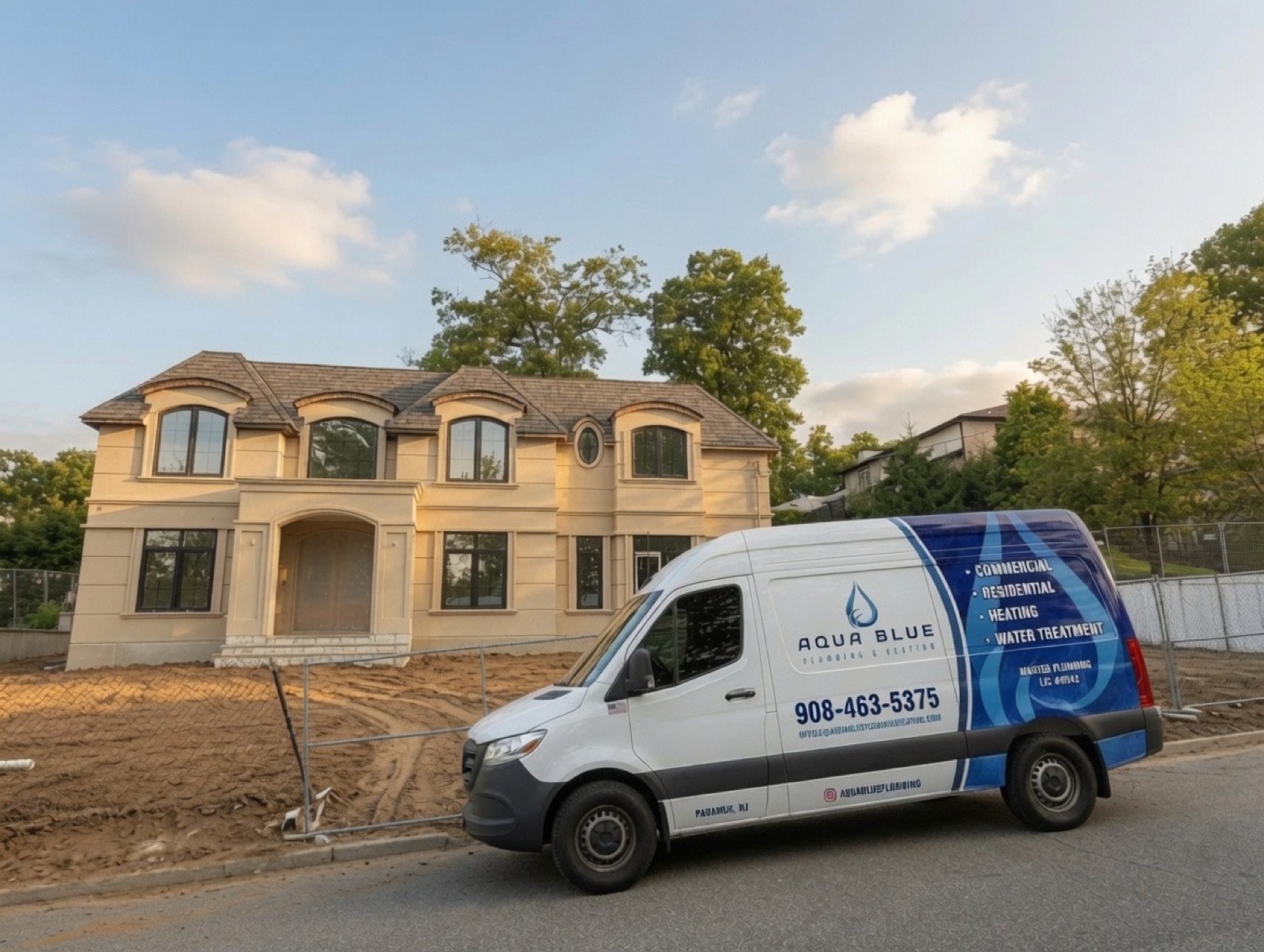 Plumbing fixture work completed by the Aqua Blue team